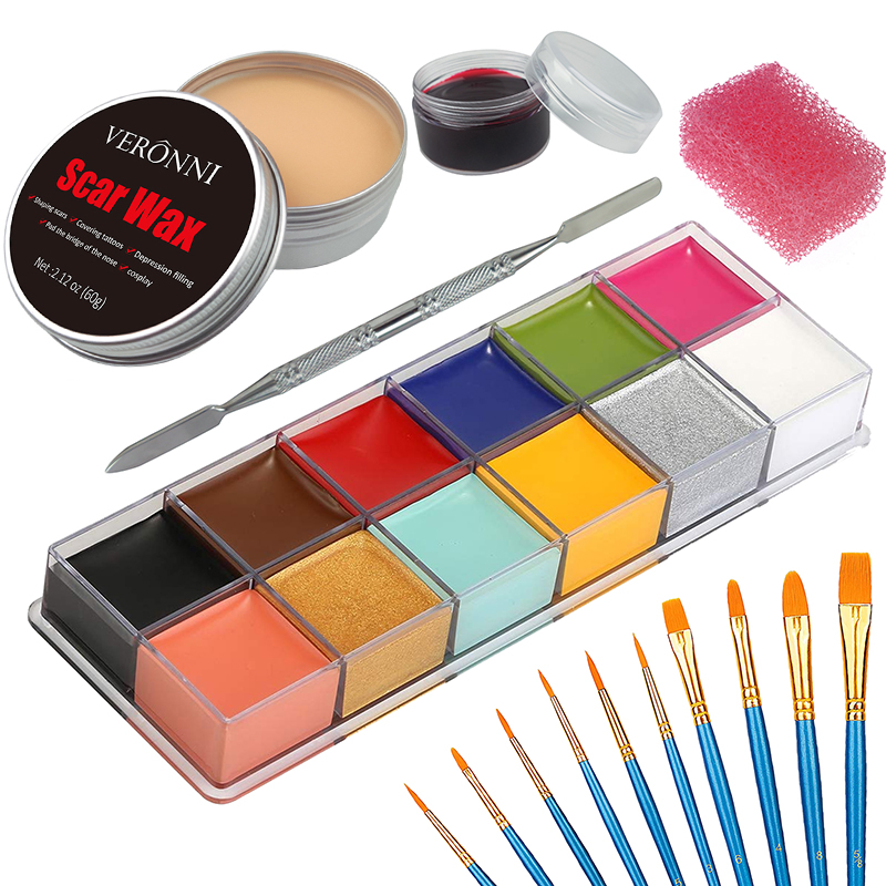 Body Paint Sfx - 6PCS SFX Trang Điểm Kit 12