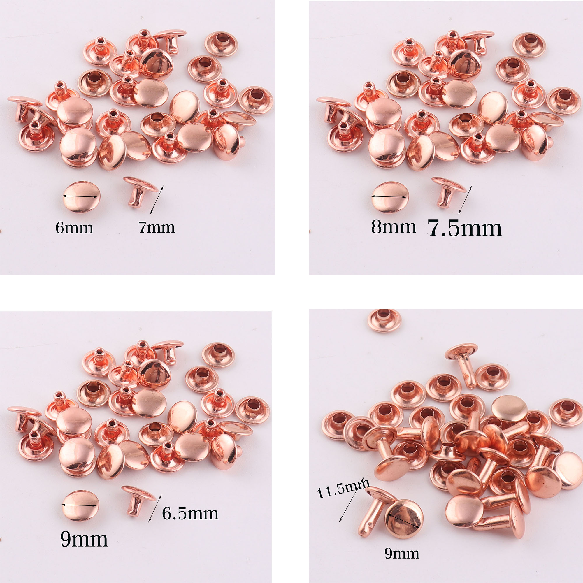 Snap Fastener Set - 100 Bộ Đôi Mũ Đinh Tán,