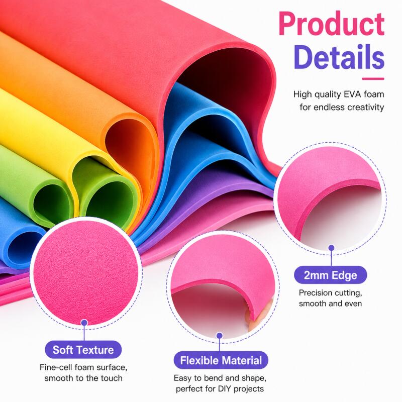 2mm EVA Foam Sheets, Colorful  - đánh giá và giá Cosplay Props Eva Foam
