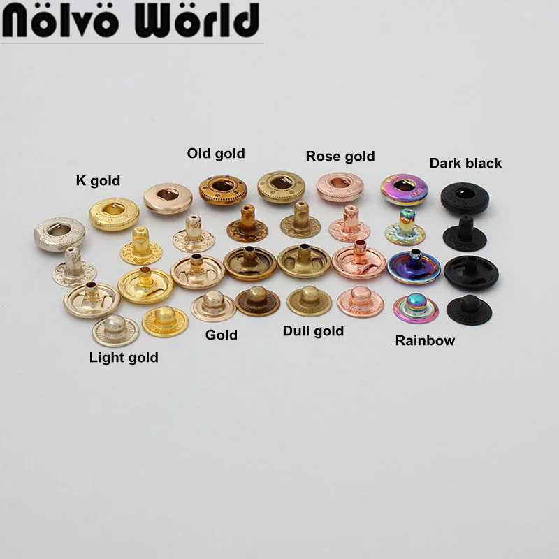 20-100 Bộ Rainbow 12Mm 10 Màu  - đánh giá và giá Snap Fastener Set