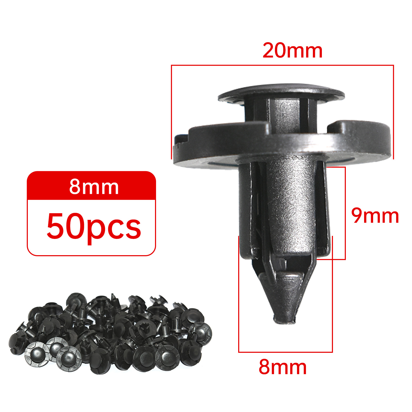 50Pcs 8mm Hole for Nissan Auto - đánh giá và giá Snap Fastener Set
