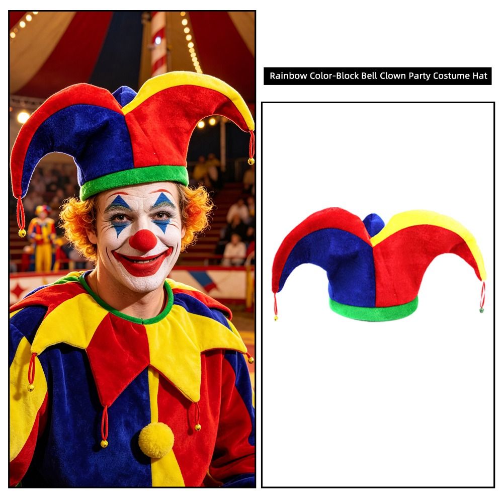 Cap Prop Multicolor Clown Hat  - đánh giá và giá Cosplay Prop Patterns