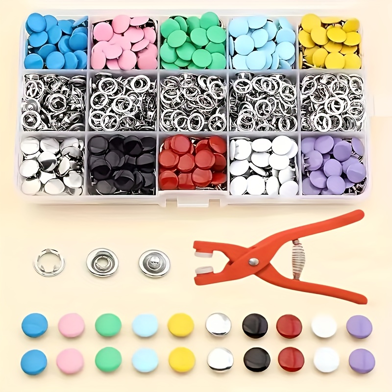 100Pcs Colorful Metal Sewing B - đánh giá và giá Snap Fastener Set