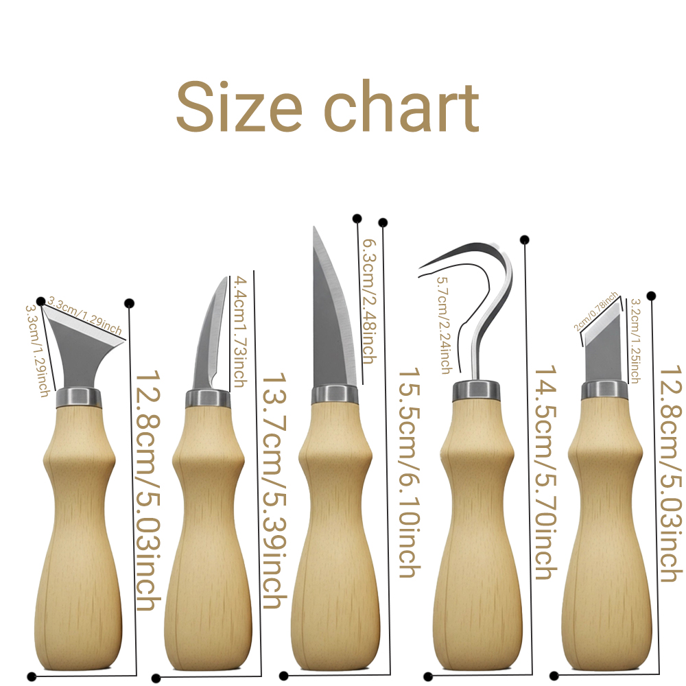 5PC Wood Carving Tools Set wit - đánh giá và giá Craft Knife Set