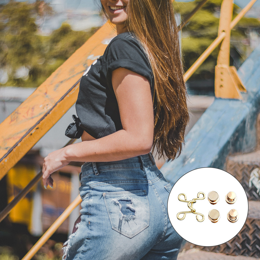 Jeans Waist Button 5 Sets Meta - đánh giá và giá Snap Fastener Set