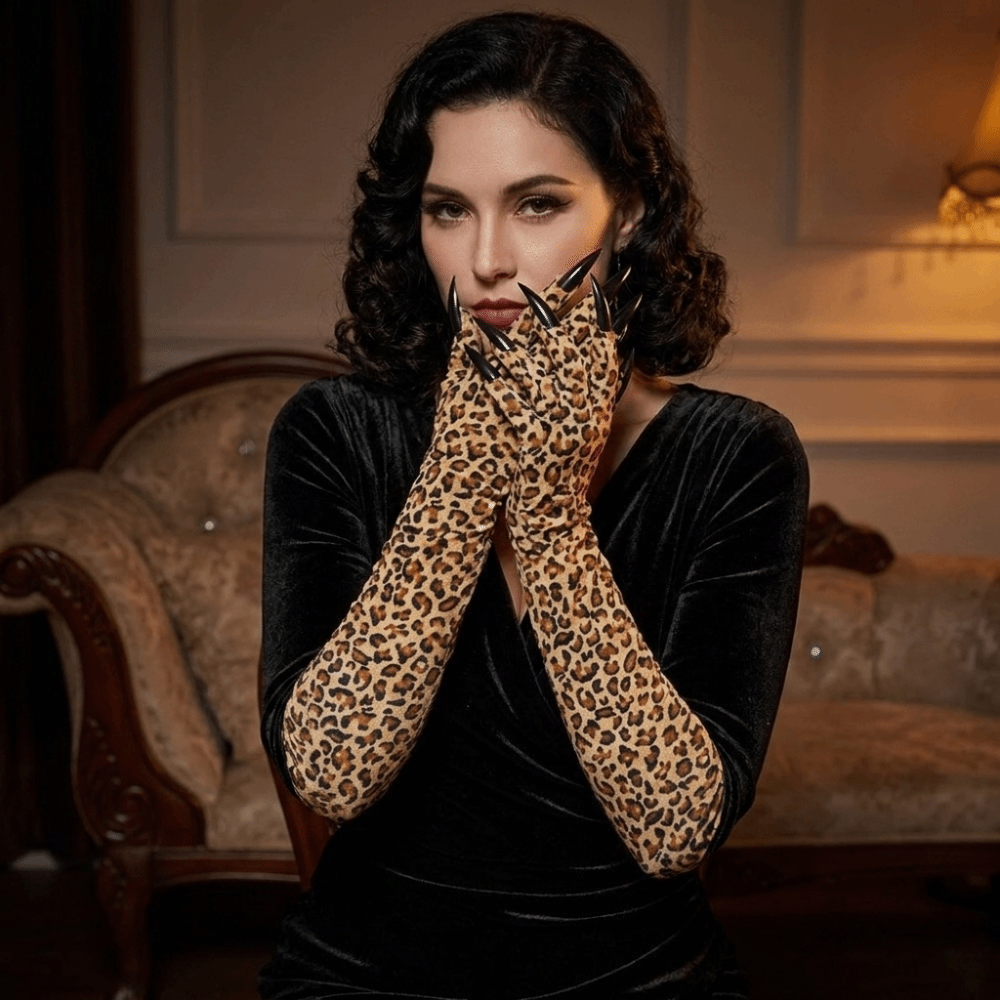 Long Sleeve Leopard Pattern Gl - đánh giá và giá Cosplay Prop Patterns