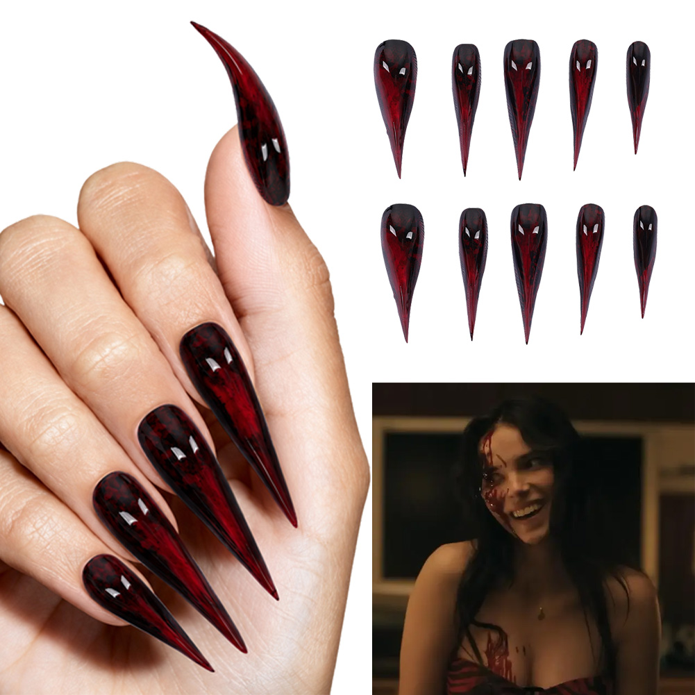 Nikki Cosplay Red False Nails  - đánh giá và giá Cosplay Prop Painting